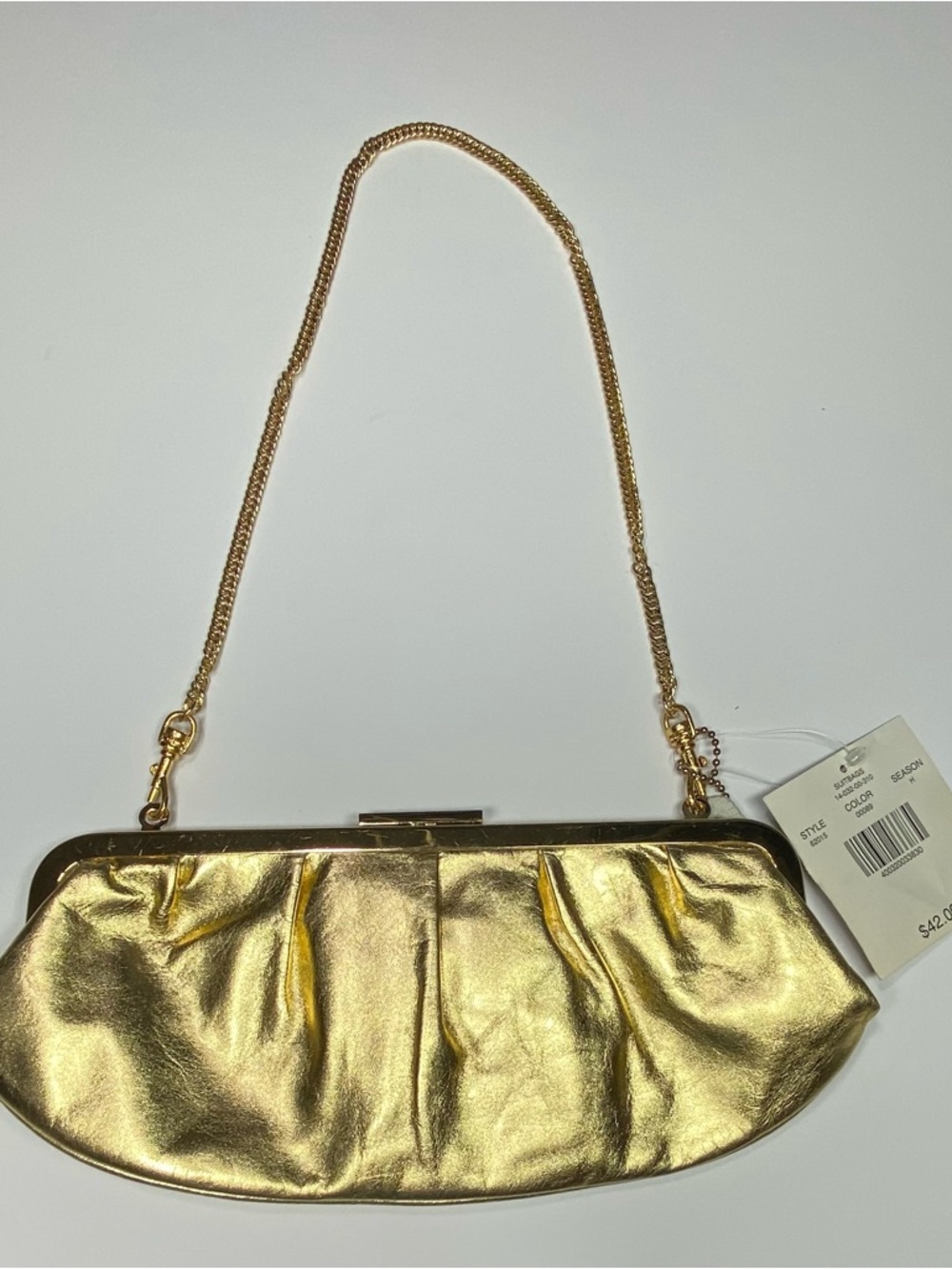 Giani Bernini Metallic Gold Chain-Handle Evening Clutch